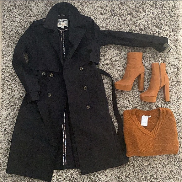 MADEWELL SHORTIE BOX V NECK SWEATER S in CAMEL - Picture 4 of 9